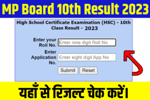 MP 10th Board Results 2023